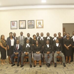 NIGERIA BAR ASSOCIATION YENAGOA BRANCH VISIT CHIEF JUDGE, HON JUSTICE M.A. AYEMIEYE
