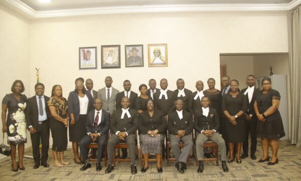 NIGERIA BAR ASSOCIATION YENAGOA BRANCH VISIT CHIEF JUDGE, HON JUSTICE M.A. AYEMIEYE